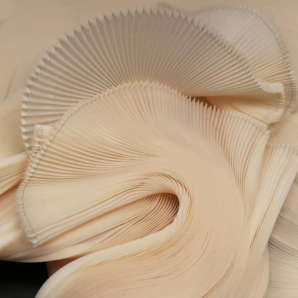 Ткань плиссе из органзы шириной 142 см, с мелкой складкой, для рукоделия, жесткий материал, сценическое украшение