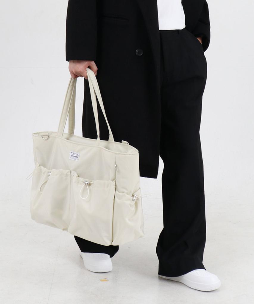 Cozycomma 17-Pocket Nylon Peddler Bag_Cozy Bag [Ivory]