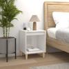 821862 vidaXL Bedside Table High Gloss White 40x35x50 Cm Engineered Wood