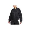 Embroidered Logo Reversible Zip-Up Long Sleeve Jacket Women Jacket Black DV7877-010