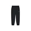 Штаны спортивные Li Ning однотонные эластичные с влагоотводящей резинкой, быстросохнущие, дышащие, с манжетами, унисекс, черные AYKS419-1