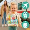 [PACZB] Montessori educational board interactive sensory panel in a suitcase Booklet Z3351