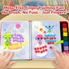 Набор для рисования пальцами Интерактивная книга отпечатков пальцев Космическая ракета Монстры Раскраска Дорожные игрушки DIY Моющийся Арт-рисование Подарок для детей
