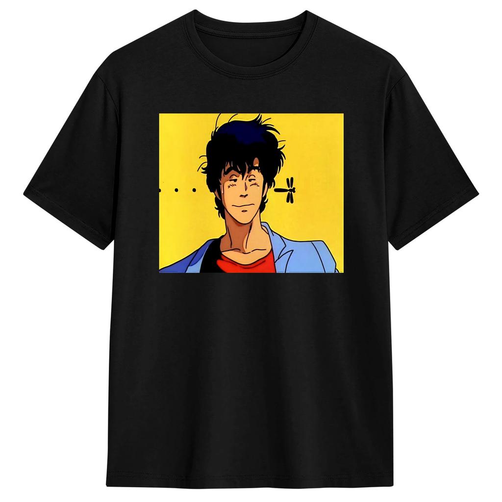 Nicky Larson Ryo Saeba T-Shirt s Short Sleeves Y2K Retro Tshirt Beach Pure Cotton Plus Size 5X