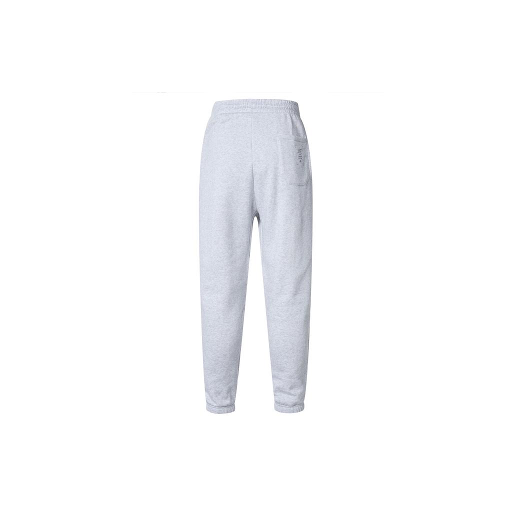 Adidas Long Pants Solid Color Logo Jogger Men Pants Gray IS7495
