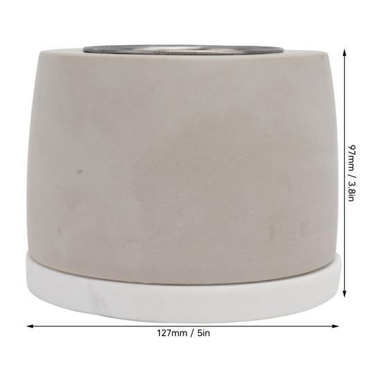 Настольная яма, портативная, из нержавеющей стали, с мраморным основанием, с длительным временем горения, для спиртовой ямы, настольная для использования на открытом воздухе 