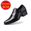 Мужские туфли из натуральной кожи, деловые туфли для мужчин, увеличенная высота 6 см, слипоны с острым носком, классические оксфорды для мужчин
