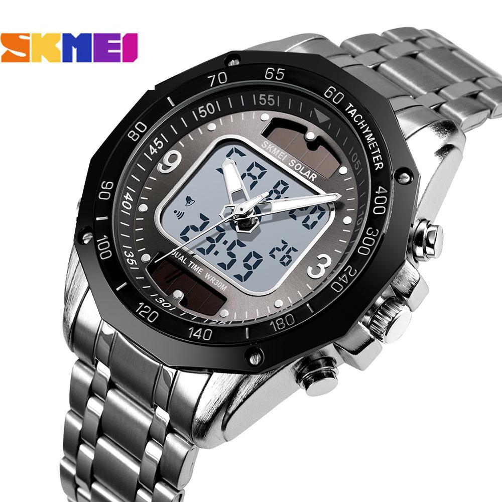 SKMEI 1493 Quartz Digital Electronic Men Watch Fashion Casual Outdoor Sports Male Wristwatch Dual