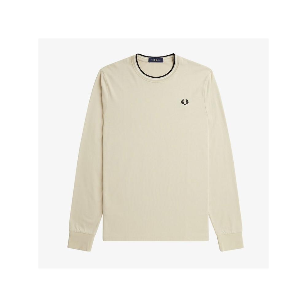 Fred Perry [genuine HeadquarTers] Fred Perry [baseline] Long Sleeve Twin Tip T shirT  U87  Afpm2419602 U87 qzgAfpm2419602 U87