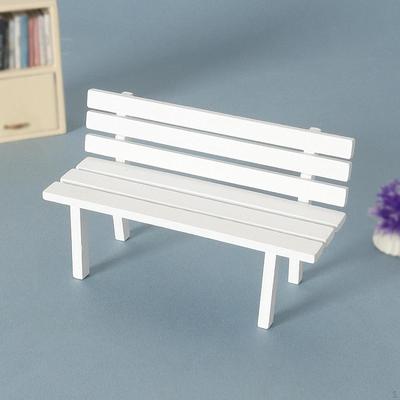 Миниатюрная уличная скамейка, аксессуар для сказочного сада, DIY-фитинги, мини-модель стула для патио