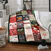 Christmas Vacation Quotes And Memes Multipurpose Personalized Blanket Customize Your Name Soft Warm Cozy Throw For Sofa Couch Office Bed Picnics Four