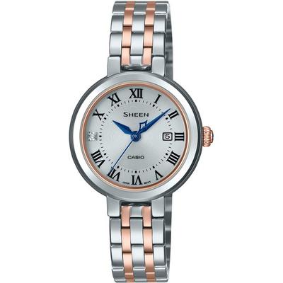Женские часы SHEEN SHS-4530SPGJ-7AJF [модель SHEEN Solar Sapphire] круглые из нержавеющей стали