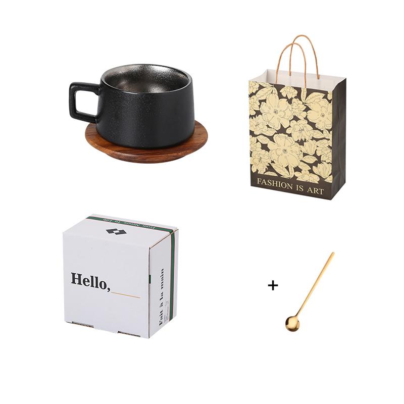 European vintage ceramic coffee cup gift box with high-grade exquisite cup and saucer set household Japanese mugs small cups