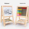 Magnetic Wooden Easel Blackboard for Kids - Folding Art & Writing Board