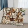1 шт. Санта-Клаус Флисовое Рождественское Одеяло, Диван, кровать, путешествие, перерыв на обед, фланелевое одеяло.