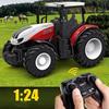 Farmer Car Remote Control Tractor Trailer 2.4G RC Tractor Simulation Engineering Construction Truck Model Toy Tillage Machine
