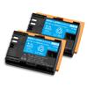 Rowa Japan Standard Compatible with Canon and of Battery Level Display with Genuine [PSE Inspection] LP-E6 LP-E6NH [Set 2] [Compatible Chargers]