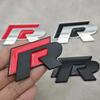3D Metal R Line R Logo Front Grill Emblem Car Rear Trunk Sticker For Volkswagen VW R Line Golf 4 5 6 7 Touran Polo Accessories zd6