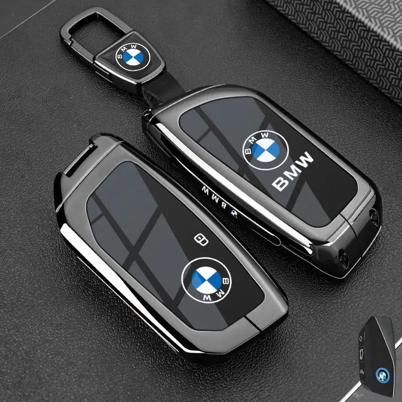 Metal NFC Car Card Key Cover Fob Case Shell for BMW 1 3 New 5 7 8 Series X1 X3 X5 X6 X7 F30 G20 F34 F31 G30 G01 F15 I3 M4 535le HOPDJ1