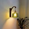 Decorative Wall Lamp Indoor Glass Rotatable Modern Bedside Lamp Led Mirror Sconce Light Wall Fixture Wood Hallway Bedroom Lights