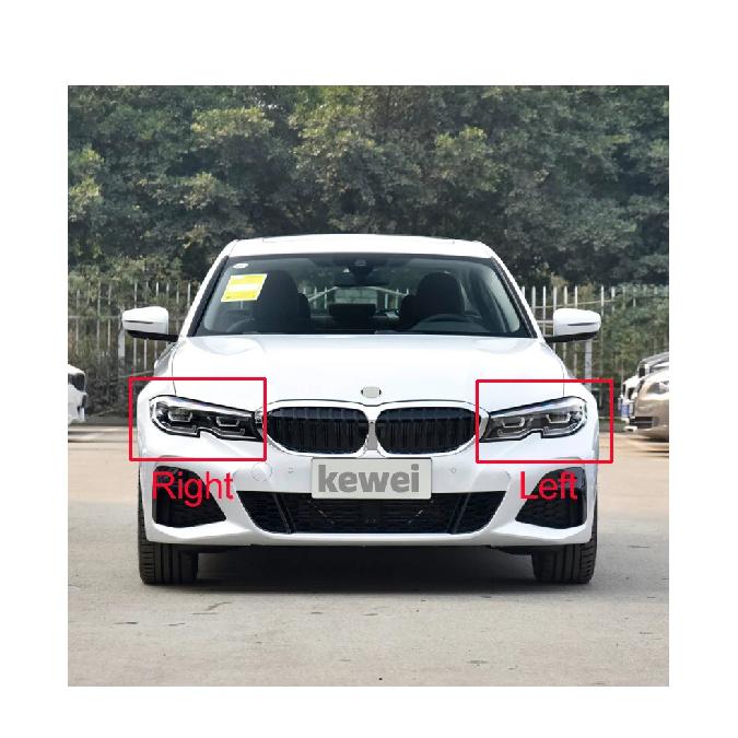 Для BMW 3 серии G20 G28 320i 330i 325Li 2019 - 2022 Светодиодный корпус передней фары автомобиля Прозрачный абажур Линза Крышка фары