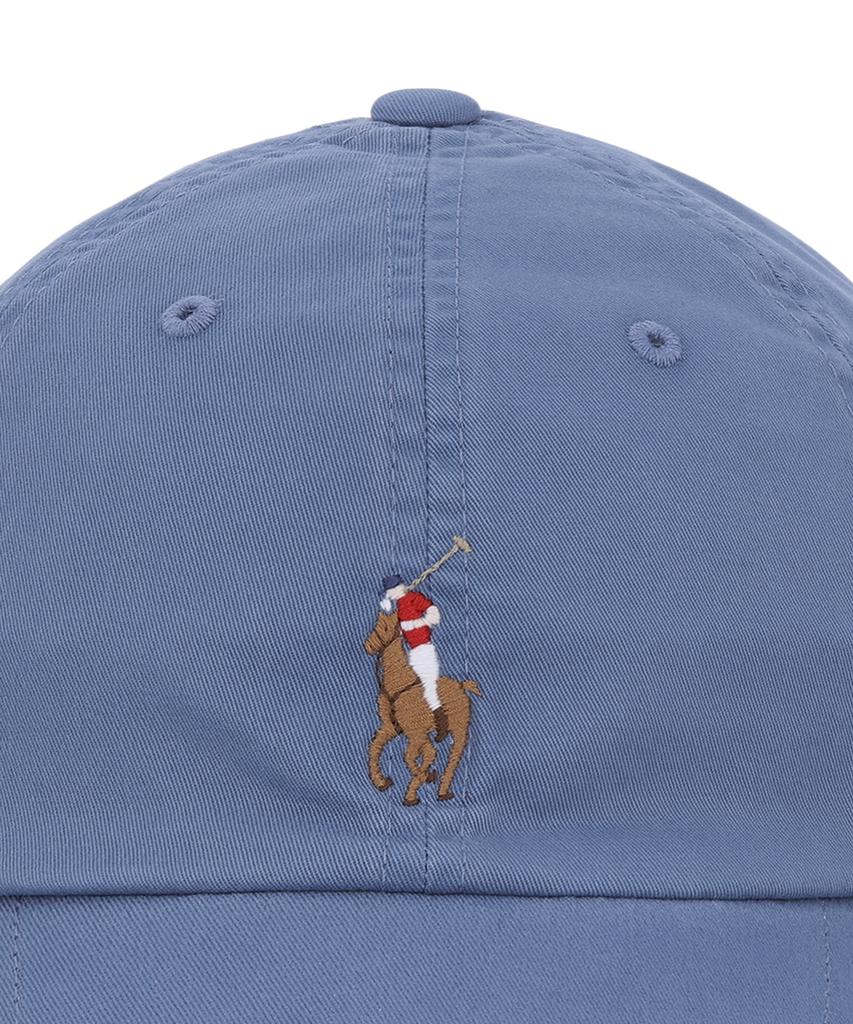 Кепка-бейсболка POLO RALPH LAUREN из эластичного хлопкового твила - Синяя