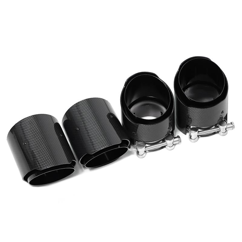 4 PCS For BMW M2 M3 M4 Exhaust Tip F80 F82 F83 F87 Tuning MP Carbon Fiber Tailpipe Stainless Steel Muffler