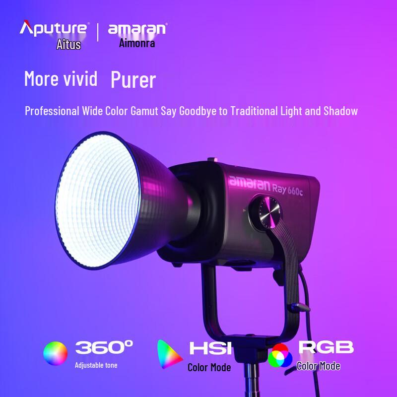 Aputure Amaran Ray 660c RGB Полноцветный COB LED Видеосвет