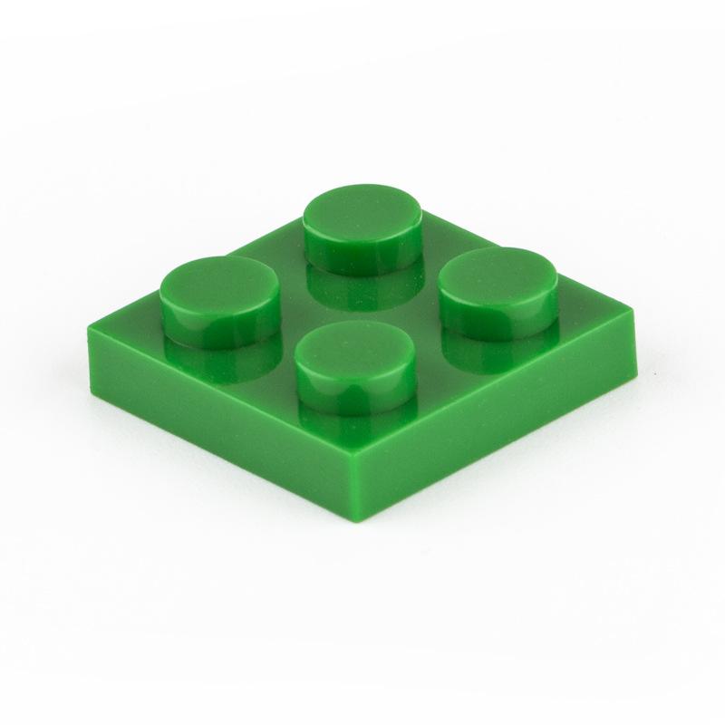 Нетоксичные 80 шт./лот Строительные блоки Moc Пластины Тонкие Фигурки Кирпичики 2x2 Точки Образовательные Творческие Размер Совместим с 3022 Классическая Детская Игрушка