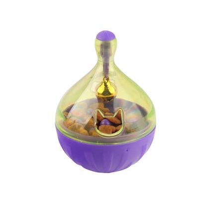 Игрушки-кормушки для кошек Интерактивная воронка для корма Пластиковый дозатор корма для кошек Форма шарика-мыши Качалка-головоломка Тренировка Товары для домашних животных