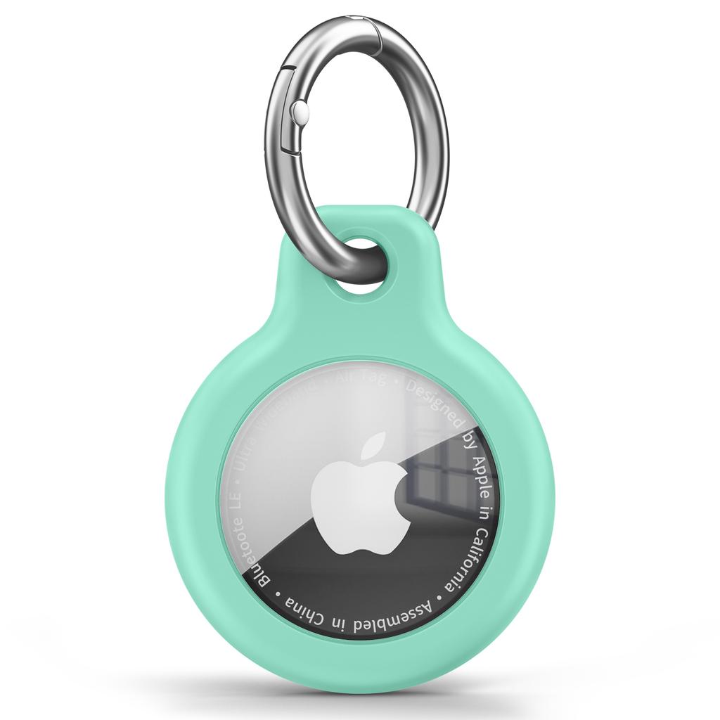 TPU Cover for Apple Air Tag Holder with Keychain Protective Shell Tracker Accessories Anti-scratch Sleeve For Apple Air Tag Case 2