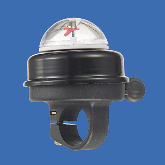 Aluminum Alloy Compass Bike Bell Handlebar Mounted Clear Crisp Loud Sound Universal MTB