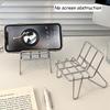 1 шт. Держатель для мобильного телефона в стиле IG Черный Современный Простой Металлический Железный Горизонтальный Вертикальный Форма стула Настольный Держатель для мобильного телефона