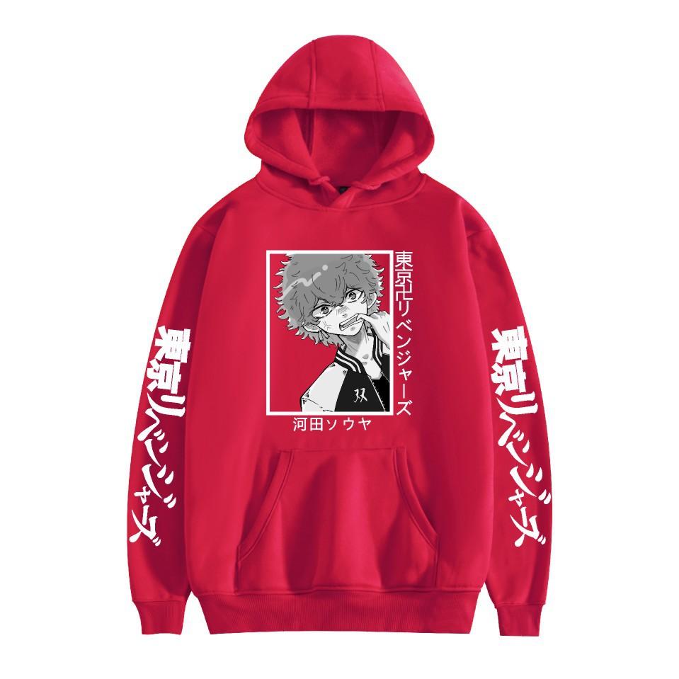 Новый модный повседневный свитер с капюшоном с принтом аниме
