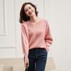 Ribbed V-Neck Cashmere Sweater - 2026 Autumn/Winter Women's Loose Plus Size Pullover