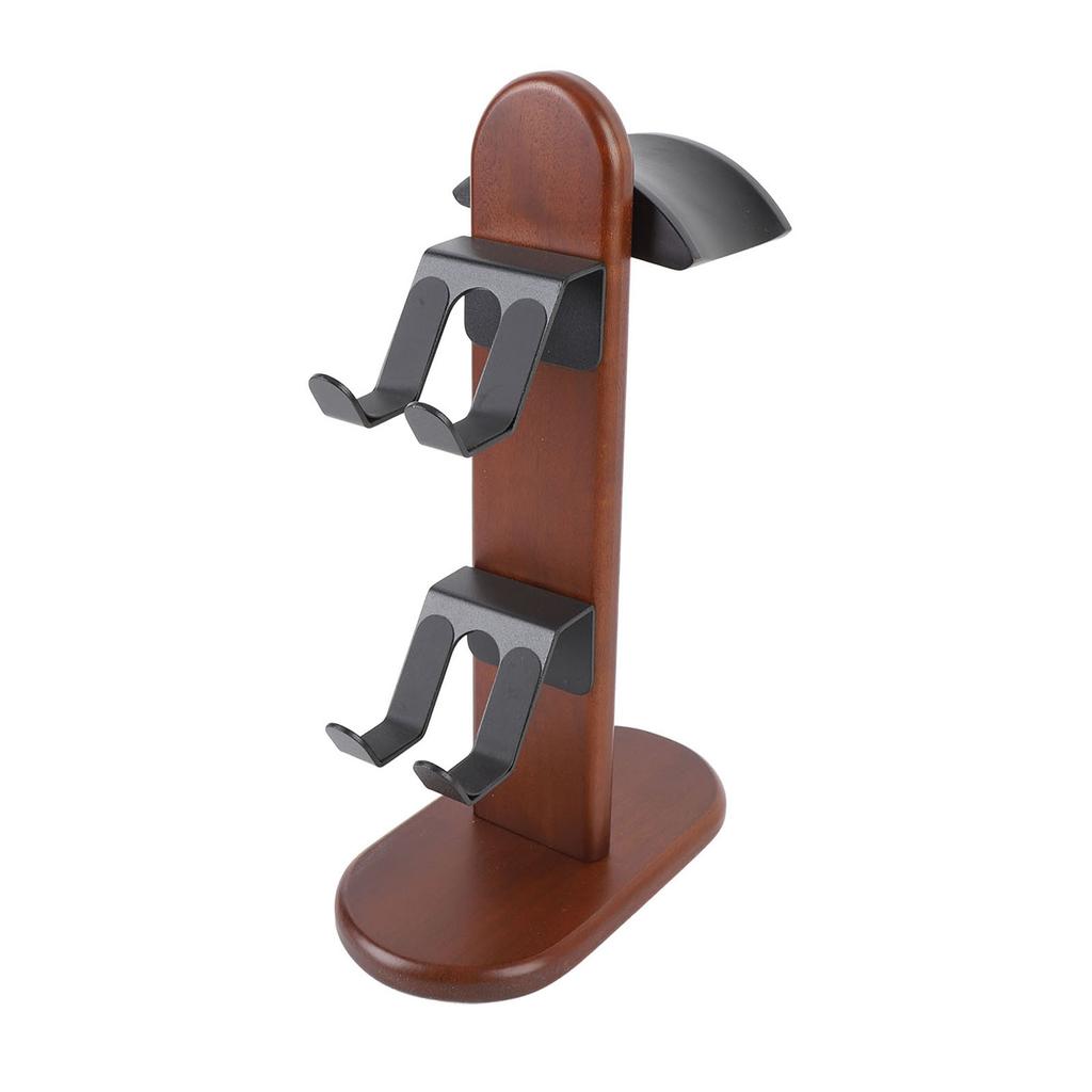 Подставка для геймпада Настольная деревянная подставка для игрового геймпада с держателем для наушников для Switch Pro