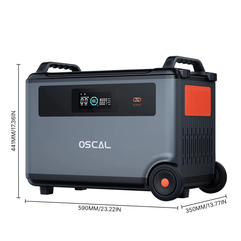 Oscal BP 3600 Дополнительная батарея Портативный источник питания, LiFePO4 батарея 3600 Втч, Аварийный источник питания для улицы