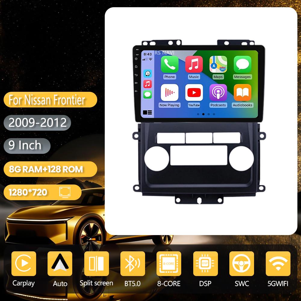 Autoradio Android 16 Carplay Auto pour Nissan Frontier Xterra 2 N50 2008 - 2015, unité centrale stéréo, DVD, BT, vidéo, DSP, WIFI+4G