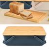 Bread Keeper for Bread, Bun, Bagel, Loaf Bakery Space Saving Cafes Box Navy