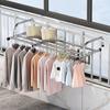 Масштабируемая сушилка для одежды из нержавеющей стали, напольная, с подвесной перекладиной для балкона, регулируемая 50-158 см, органайзер для одежды, стойки