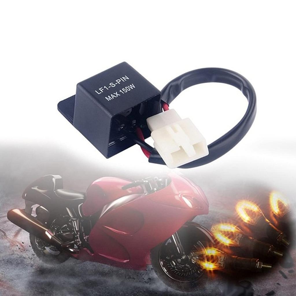 Shufearo LED Relay Indicator Relay, Motorcycle Quad Load, Independent Indicator LF1-S-PIN MAX 150W 2 PIN