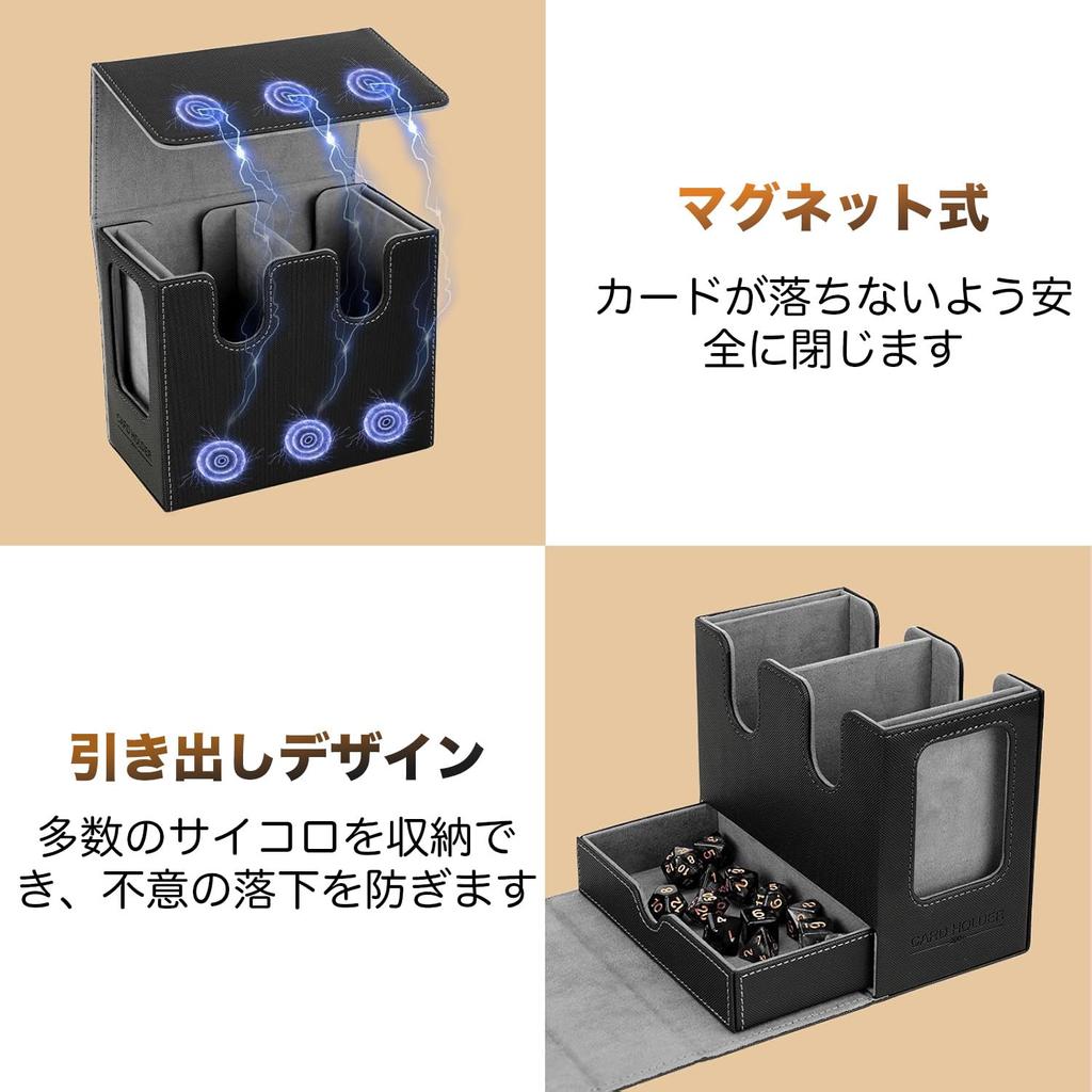 MFDXWCV Deck Case Коробка для хранения коллекционных карточек Футляр для коллекционных карточек Футляр для коллекционных карточек Футляр для хранения ... Большая емкость