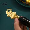 Festive Kitchen Gadget for Wine Christmas Stopper with Silicone Ring, Stainless Steel Decorative Bottle Sealer, Tree Topper Snowflake/Car/Train/Elf