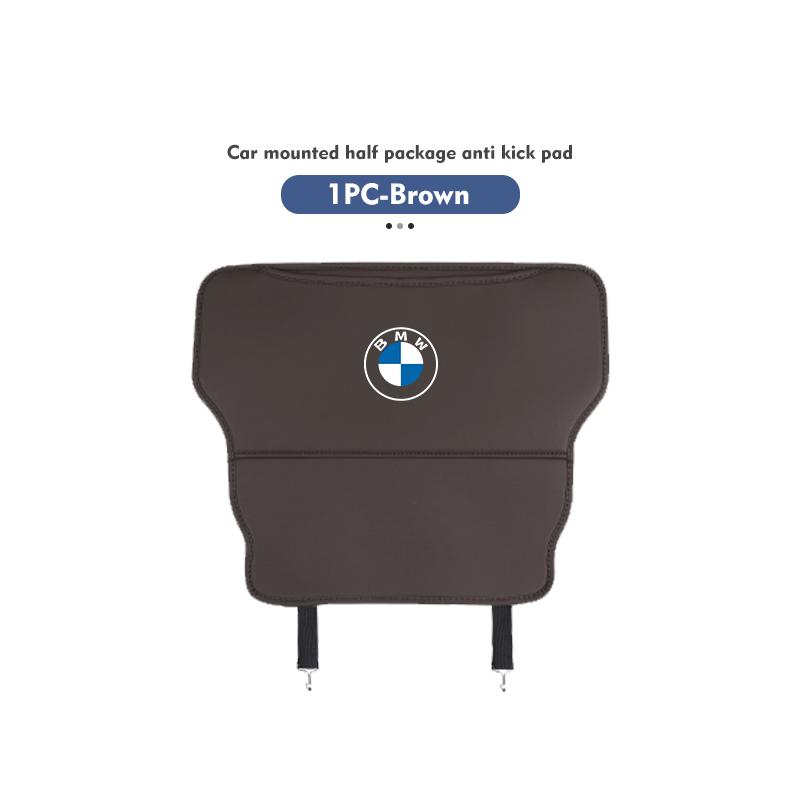 Car Seat Backrest Anti Kick Pad Rear Seat Storage Bag Accessories For BMW E90 E60 E46 E39 F30 F10 E87 X3 X4 X5 X1 G30 G20 cycr35