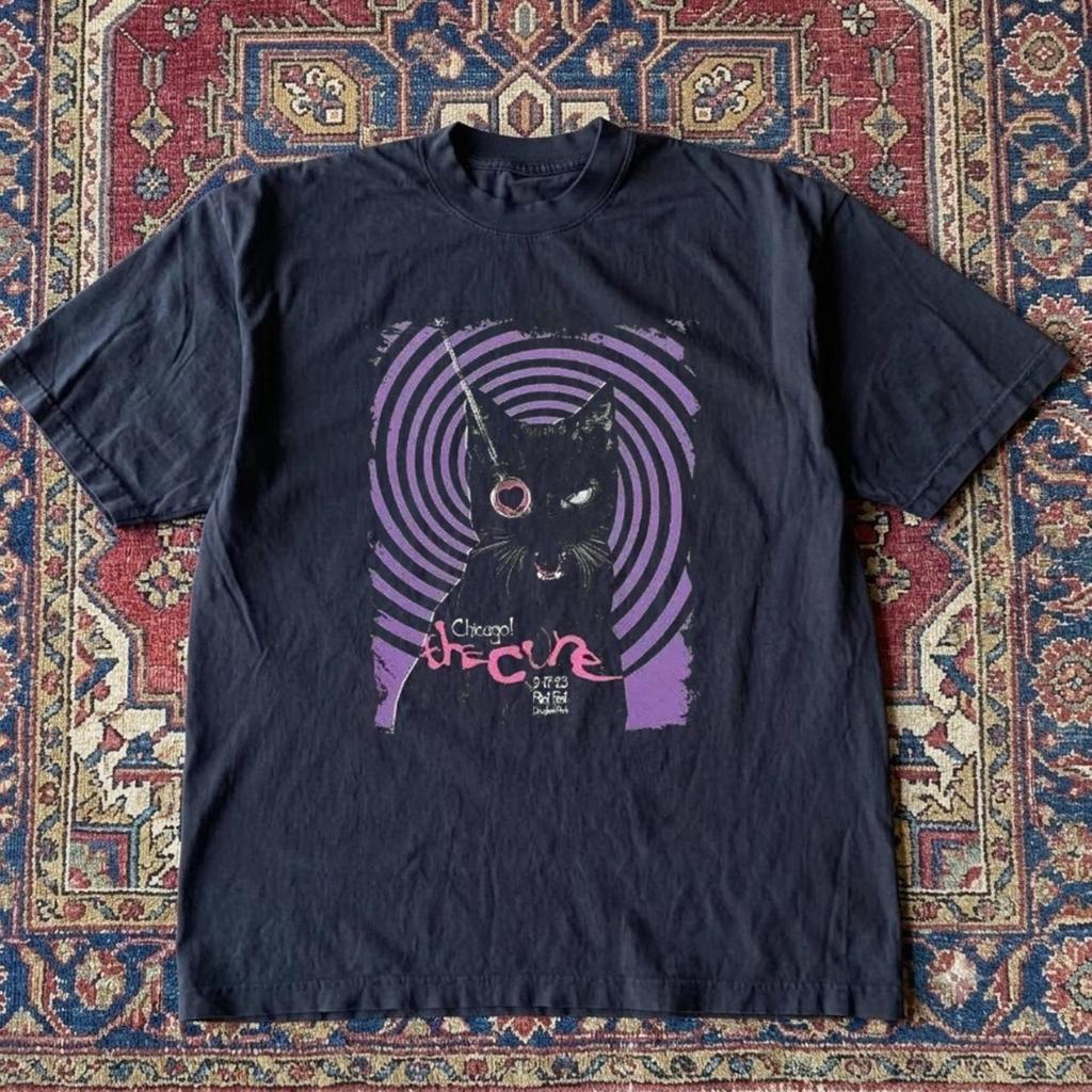 Summer New Vintage Rock Punk T Shirts Retro Band The Cure Graphic T Shirt Casual Loose Streetwear Print Tshirt Fans Gift Unisex