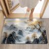 Bathroom Floor Mat, Absorbent Diatomaceous Earth Anti Slip Floor Mat, New Chinese Style Bathroom Mat, No Wash Floor Mat