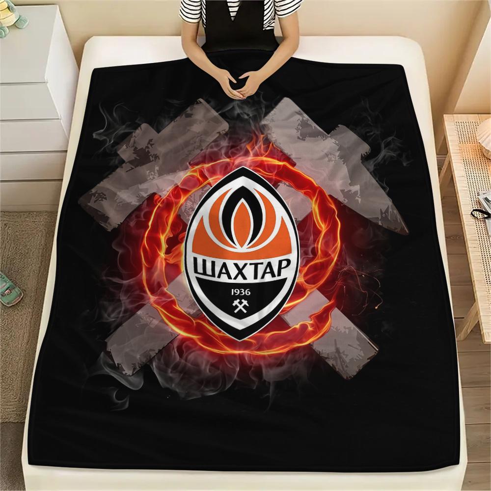 ФК Шахтер Донецк  Плед из фланели с принтом, Высокое качество, Удобный для всех сезонов, Домашний декор, Тепло и комфорт