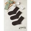 Monfoot женские длинные носки Wood SockS набор из 3 шт. черный