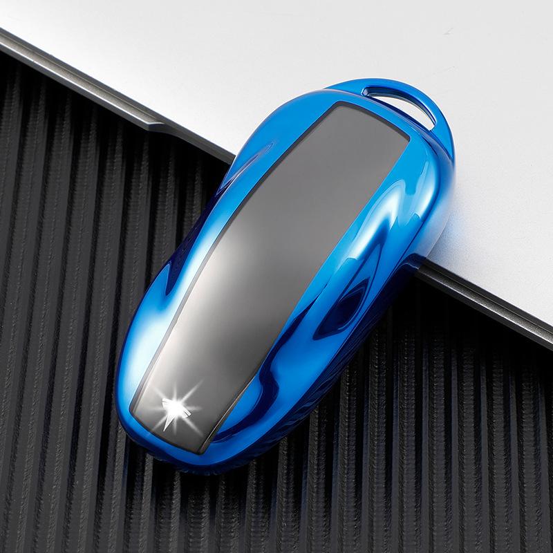 Прозрачный мягкий резиновый чехол для ключа для Tesla Model 3/Y