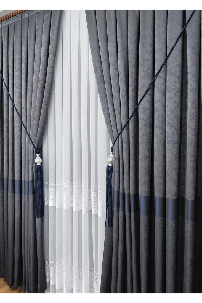 EPeddler Home Одностворчатая фоновая занавеска, плотно плиссированная, жаккардовая, с ярким рисунком